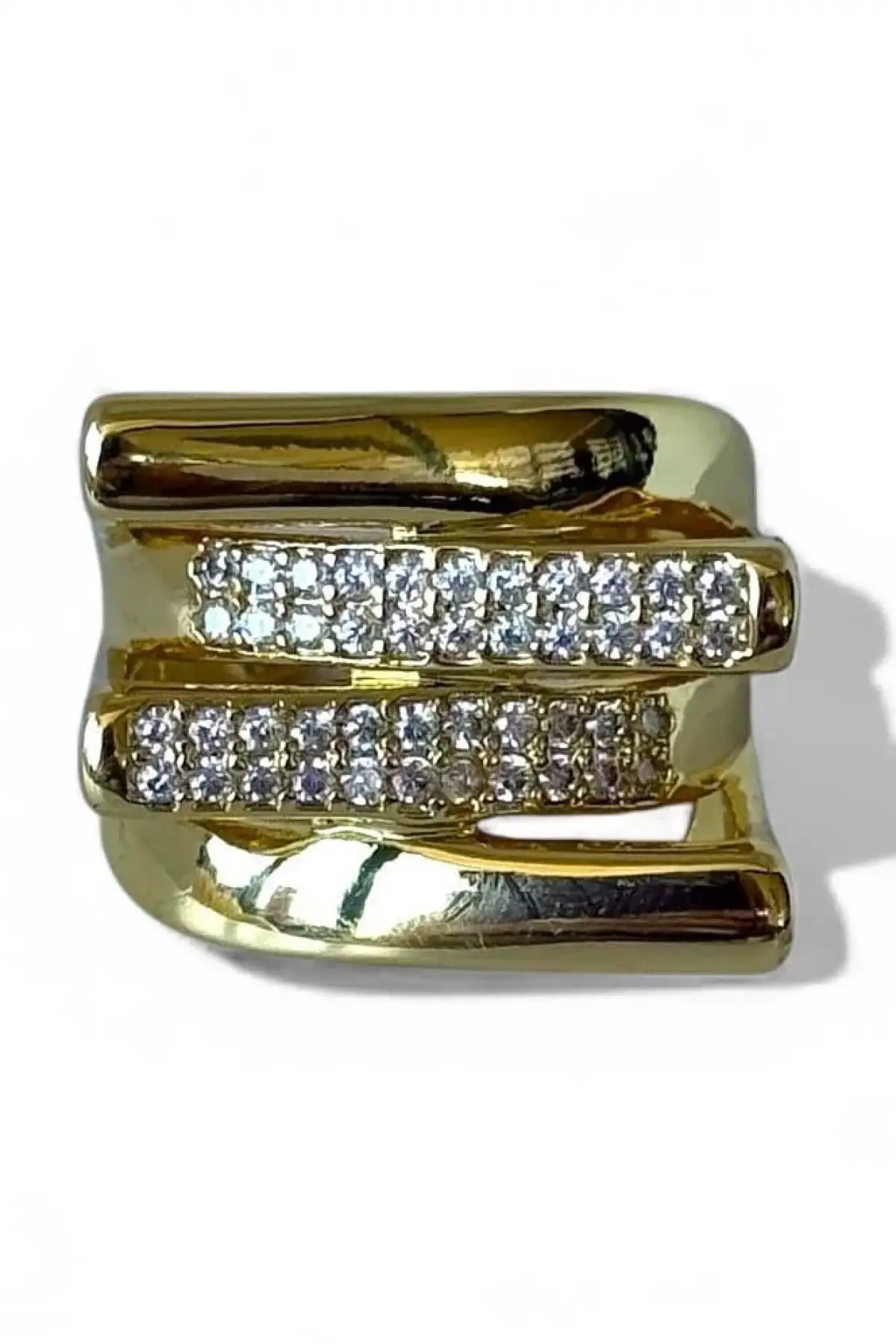 Altın Renk  Ayarlanabilir Çelik Yüzük