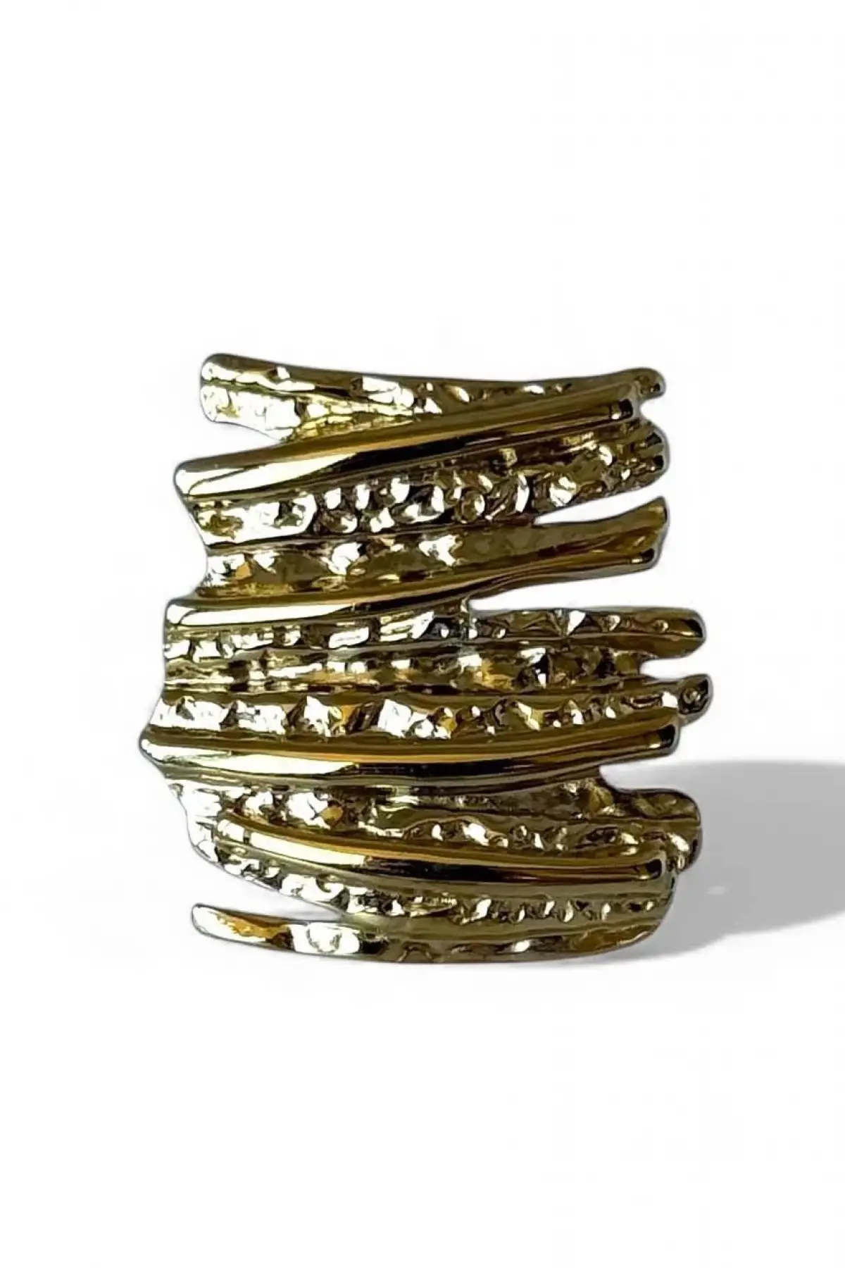 Altın Renk  Ayarlanabilir Çelik Yüzük