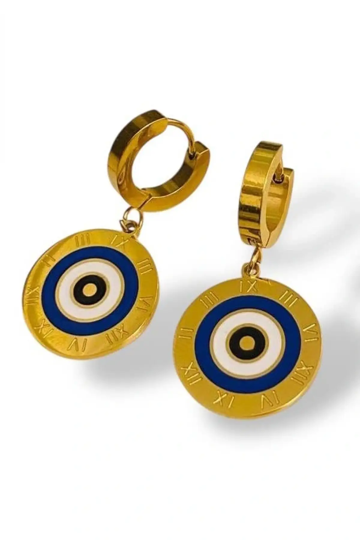 Altın Renk Çelik Küpe (Çift)