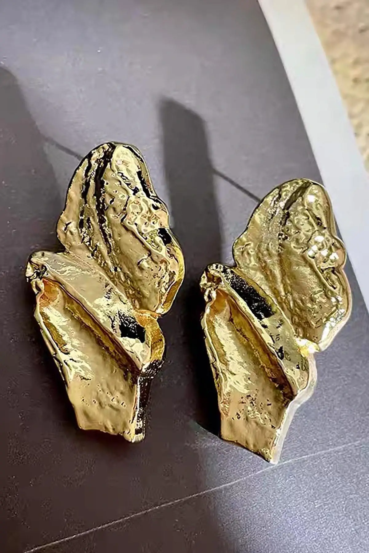 Altın Renk Çelik Küpe (Çift)