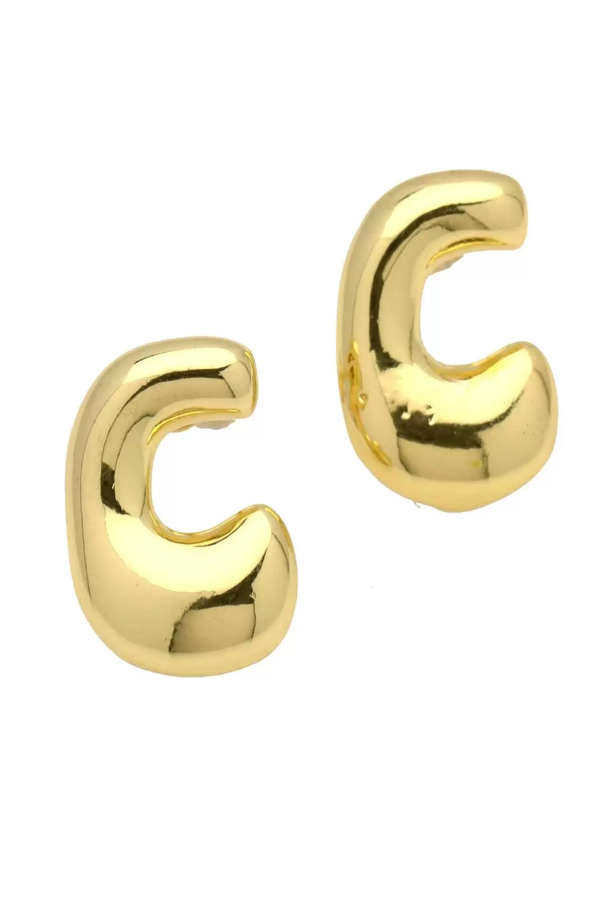 Altın Renk Çelik Küpe (Çift)