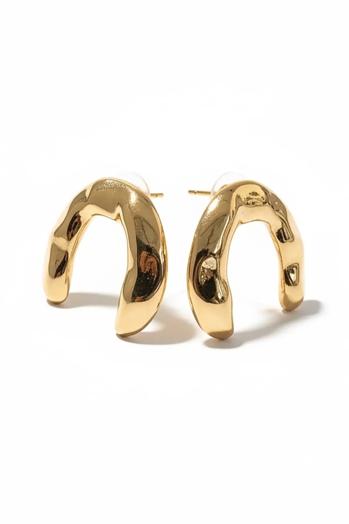 Altın Renk Çelik Küpe (Çift)