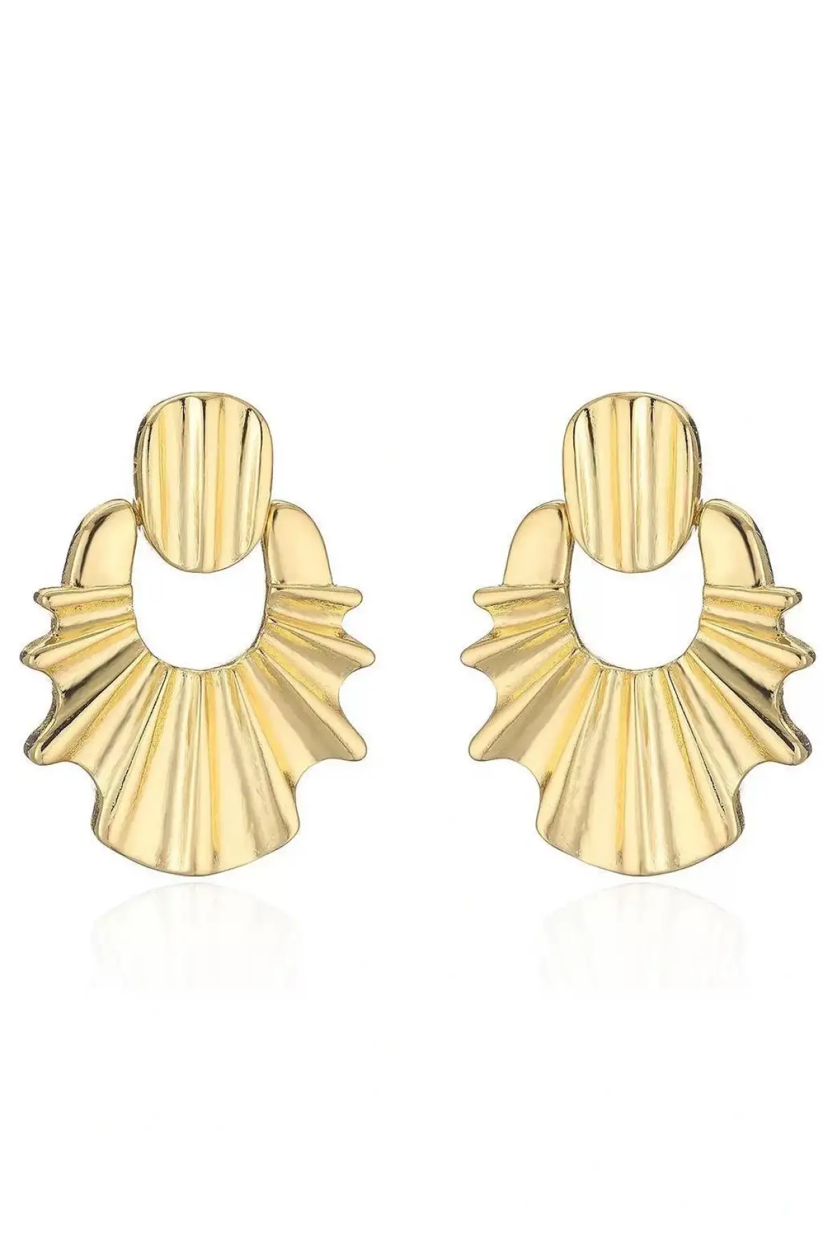 Altın Renk Çelik Küpe (Çift)