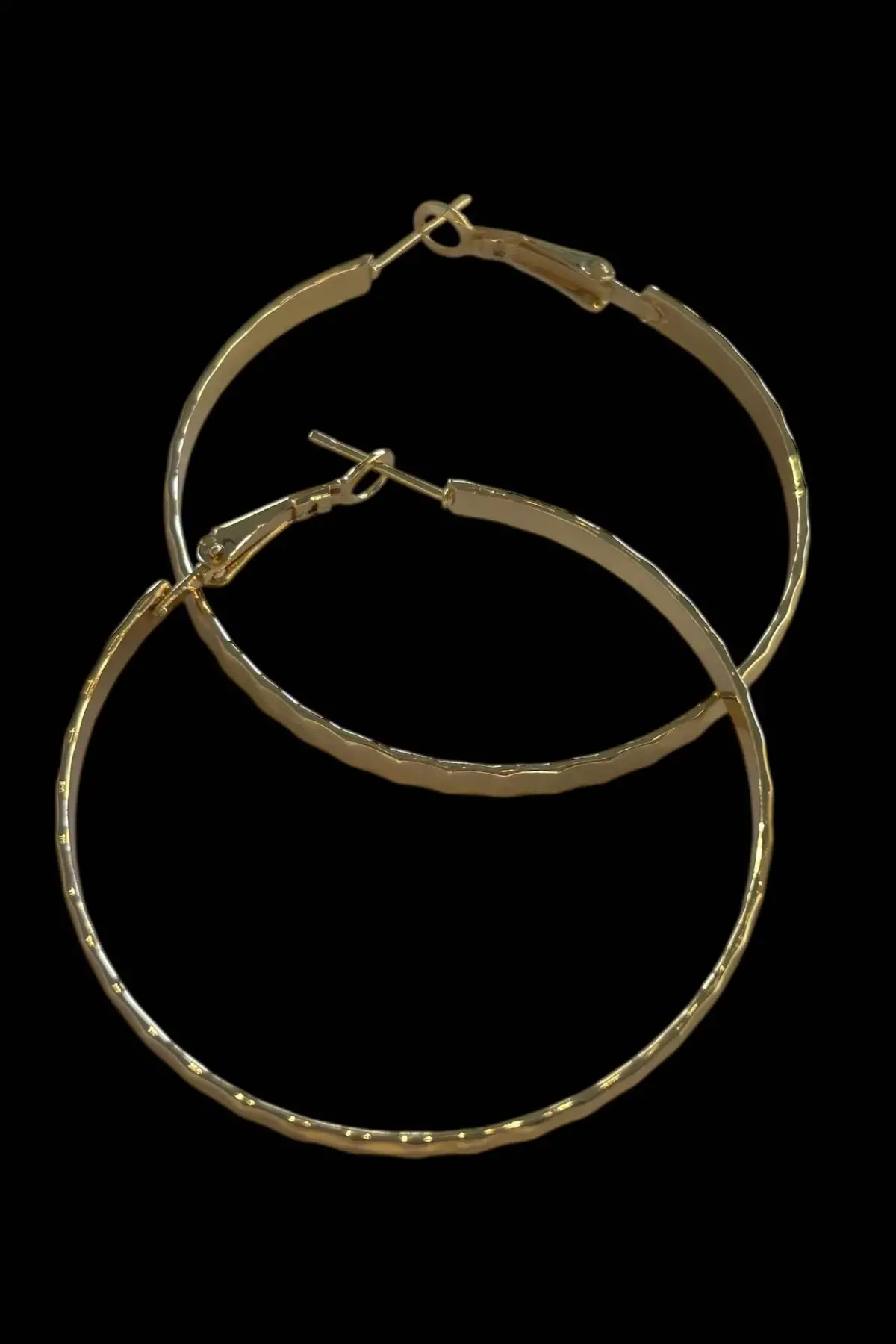 Altın Renk Halka Küpe (Çift)