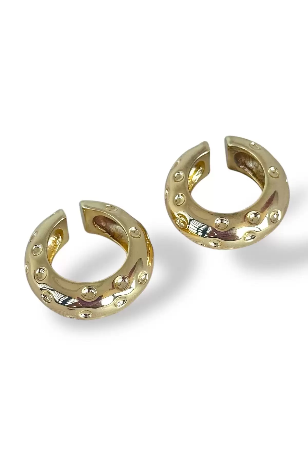 Altın Renk Metal Ear Cuff (Çift)