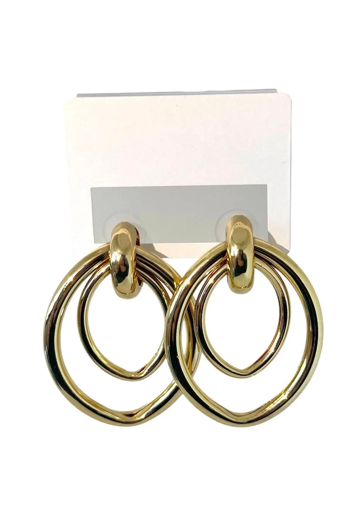 Altın Renk Metal Küpe (Çift)