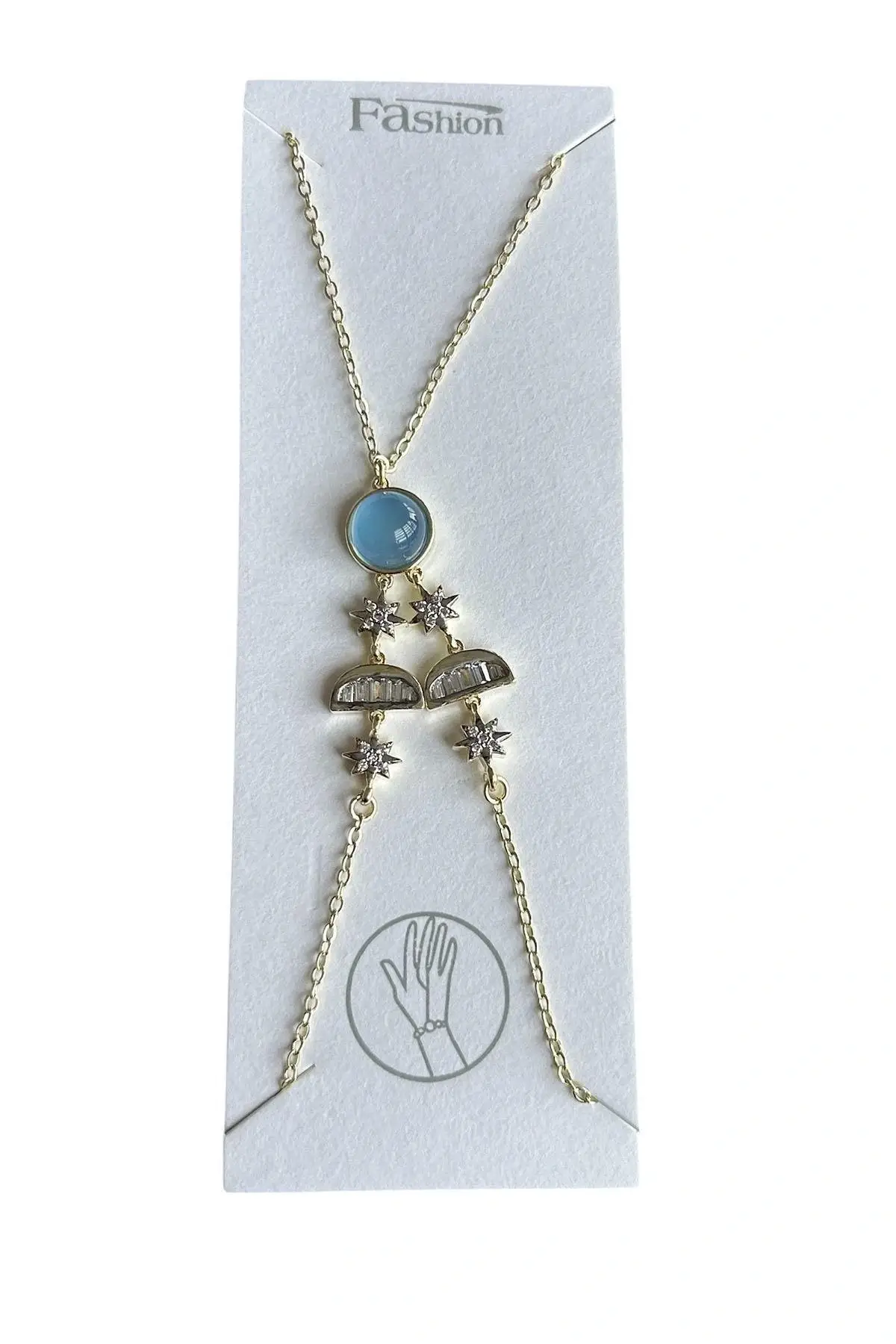 Altın Renk Taş Detaylı Altın Kaplama VİP Şahmeran