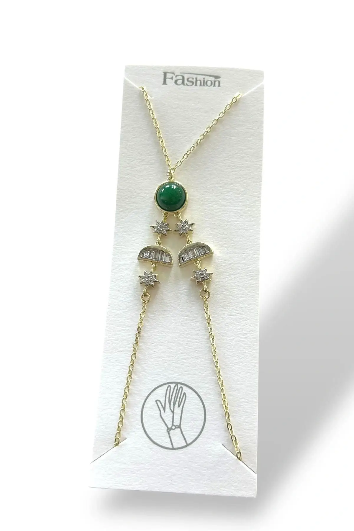 Altın Renk Taş Detaylı Altın Kaplama VİP Şahmeran