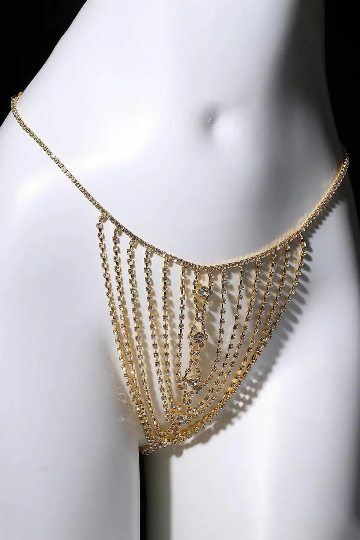 Altın Renk Taş Detaylı Tanga