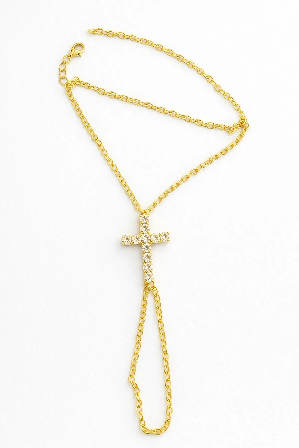 Altın Renk Taş Detaylı Tasarım Şahmeran