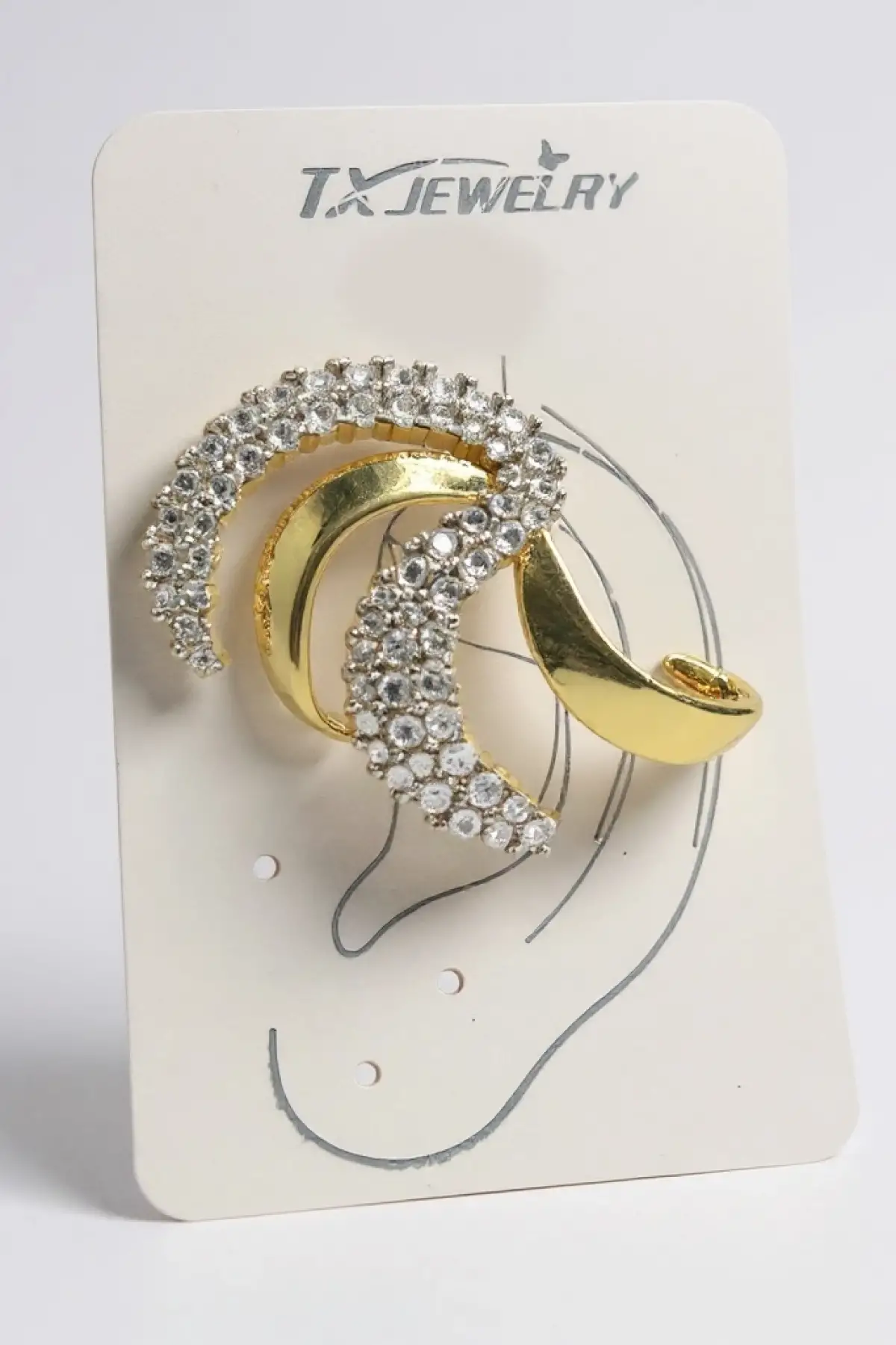 Altın Ve Gümüş Renk Kulak Aksesuarı (Tek)