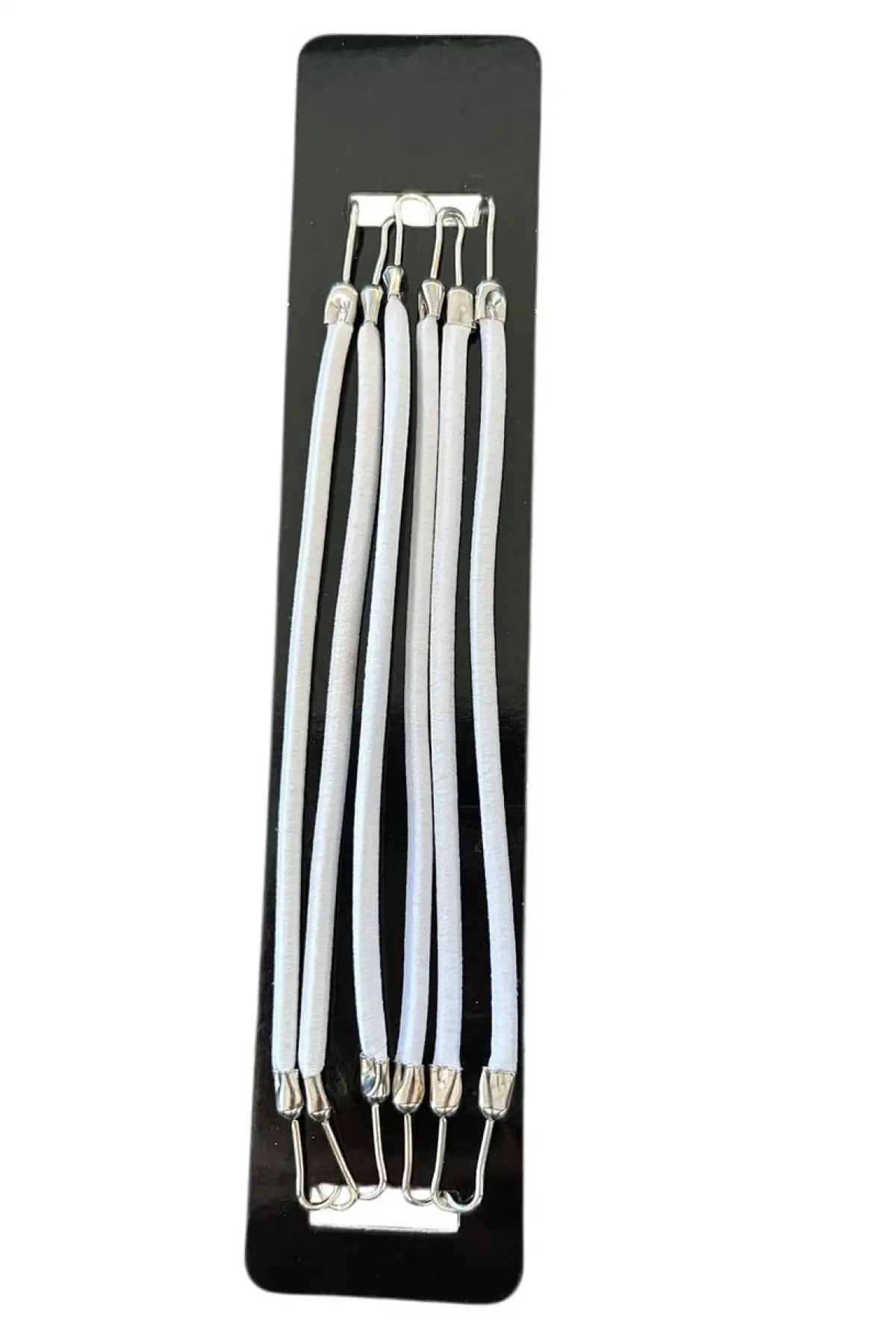 Beyaz Renk 5li Kancalı Toka Set