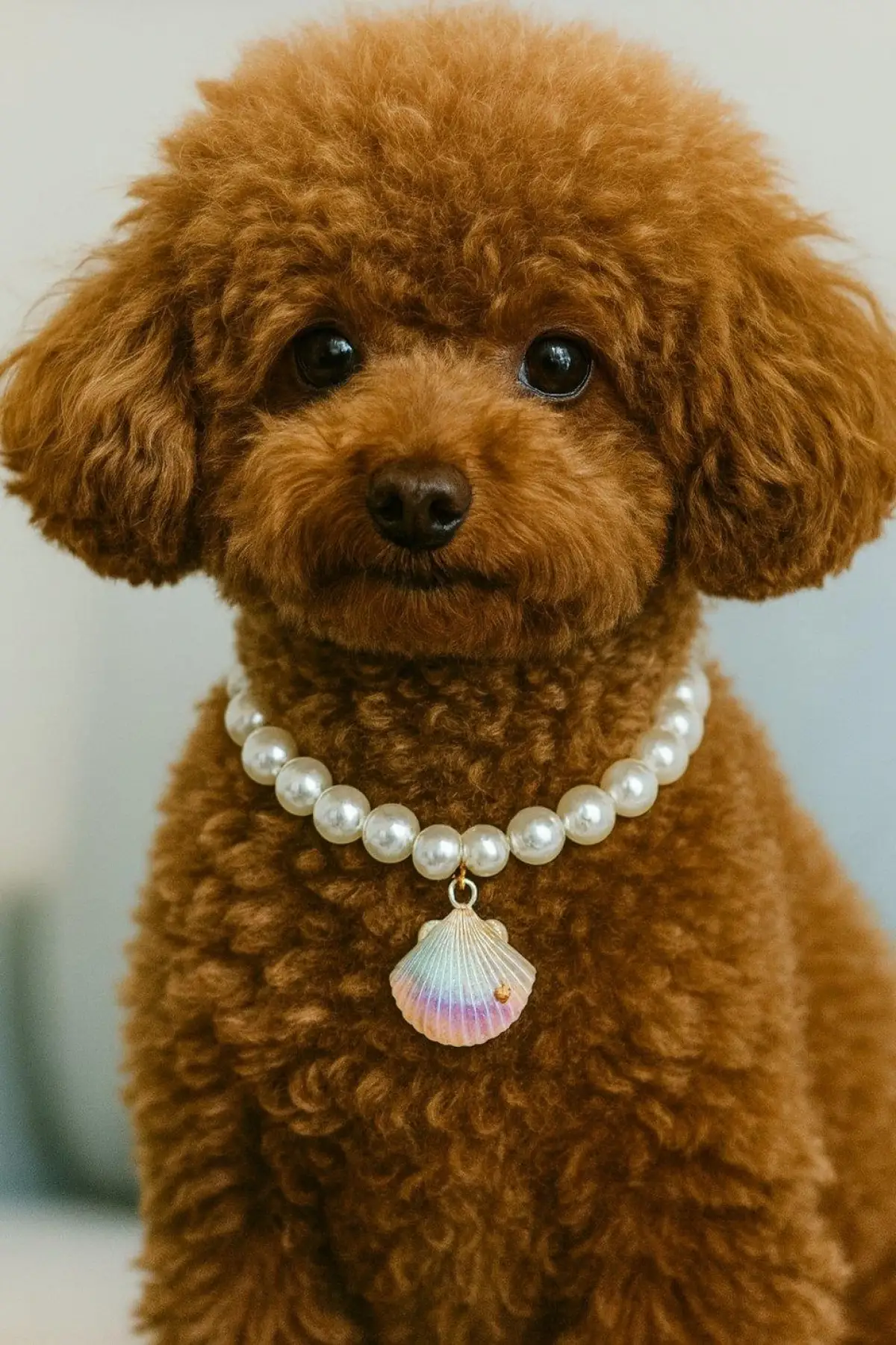 Beyaz Renk İstidirye Figürlü İnci Detaylı M Beden Kedi Köpek Tasma