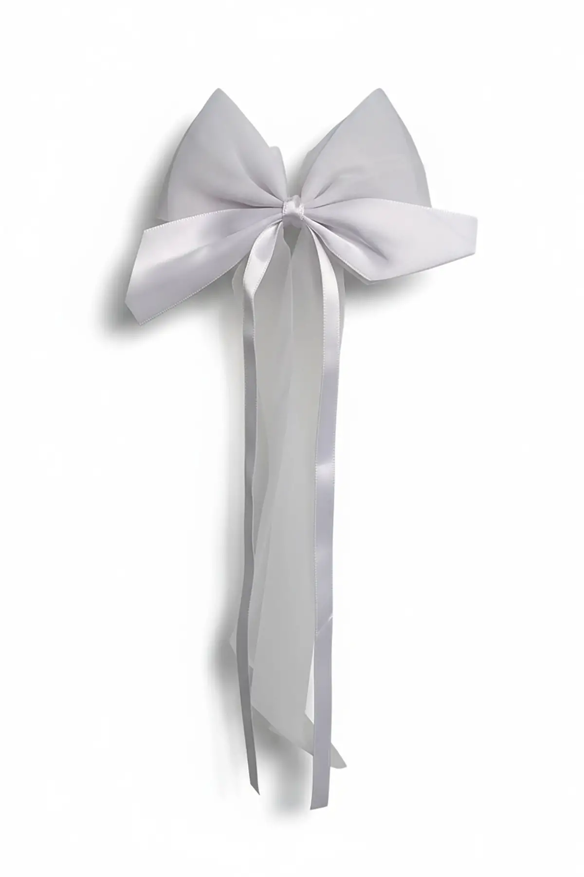 Beyaz Renk Kurdele Detaylı Pens Toka