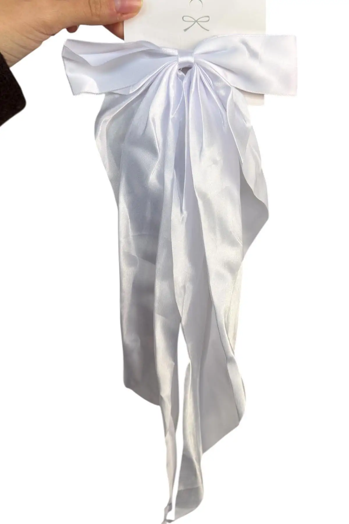 Beyaz Renk Kurdele Pens Toka