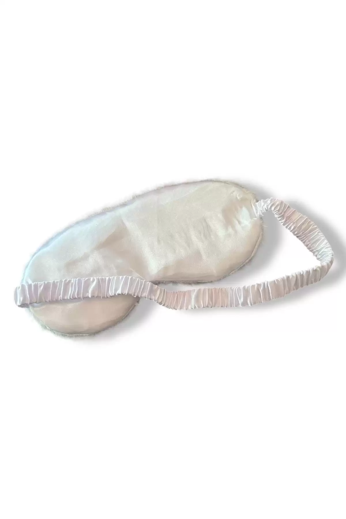 Beyaz Renk Yıldız Figürlü Peluş Uyku Bandı