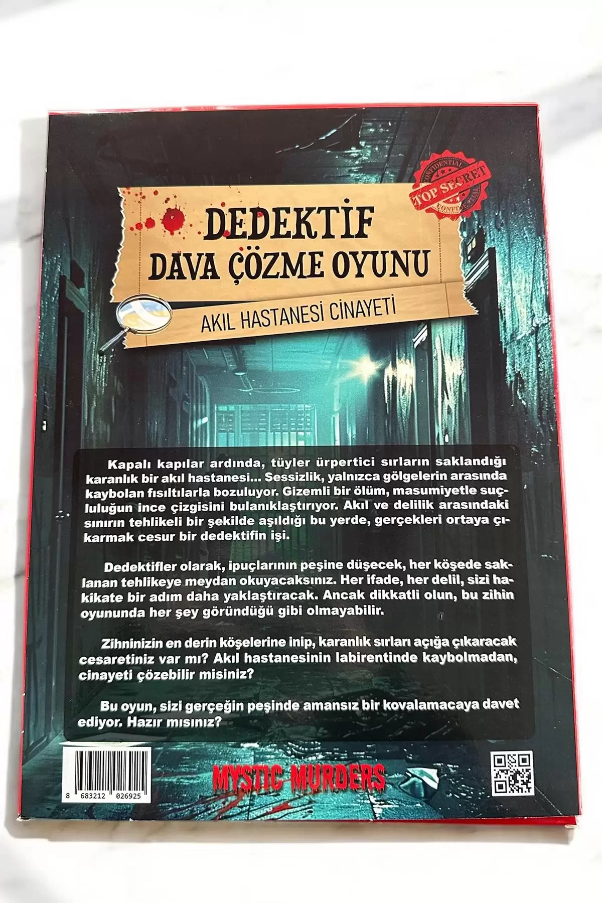 Dedektiflik Cinayet Çözme Oyunu -Akıl Hastanesi Cinayeti