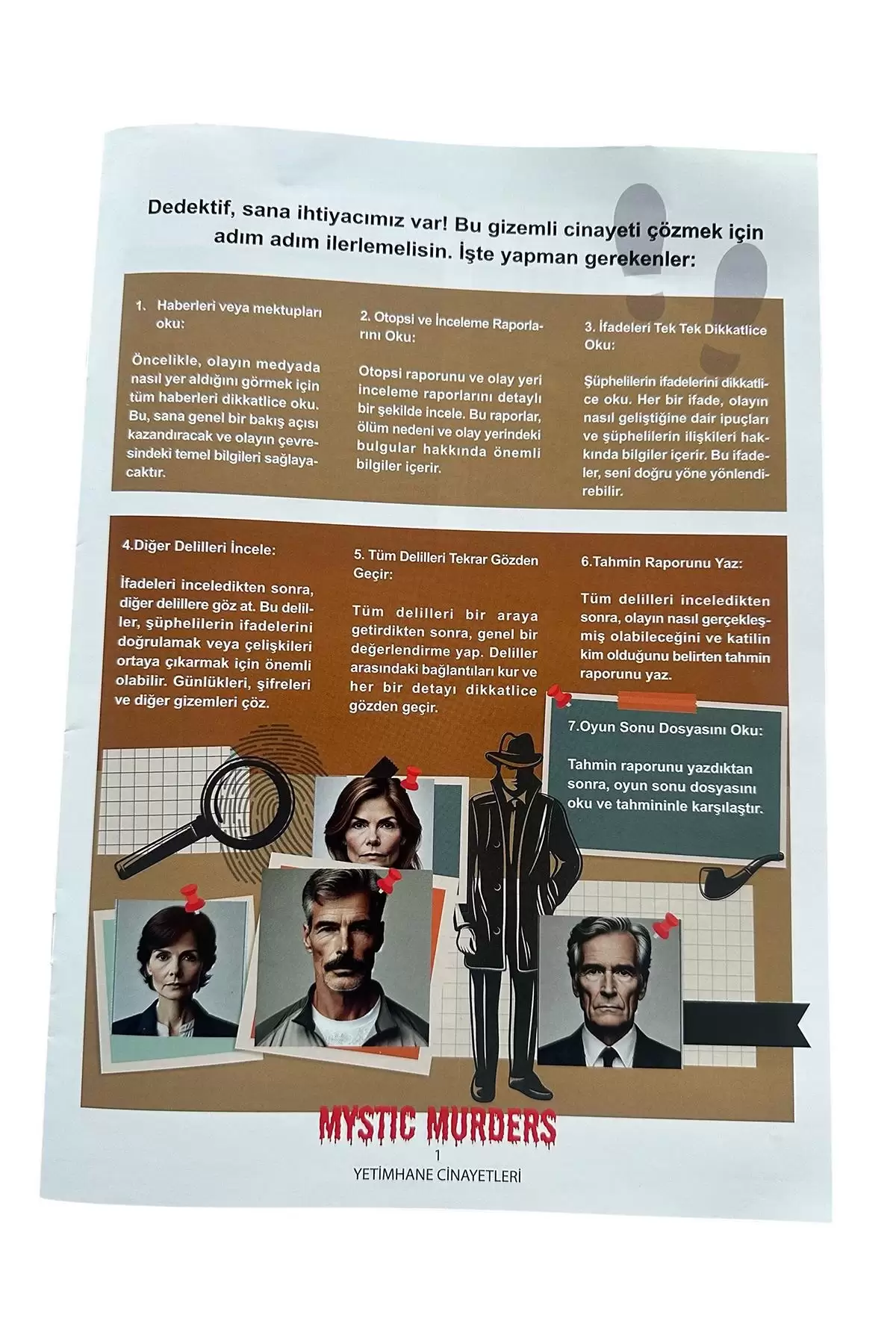 Dedektiflik Cinayet Çözme Oyunu -Gölge Cinayetleri