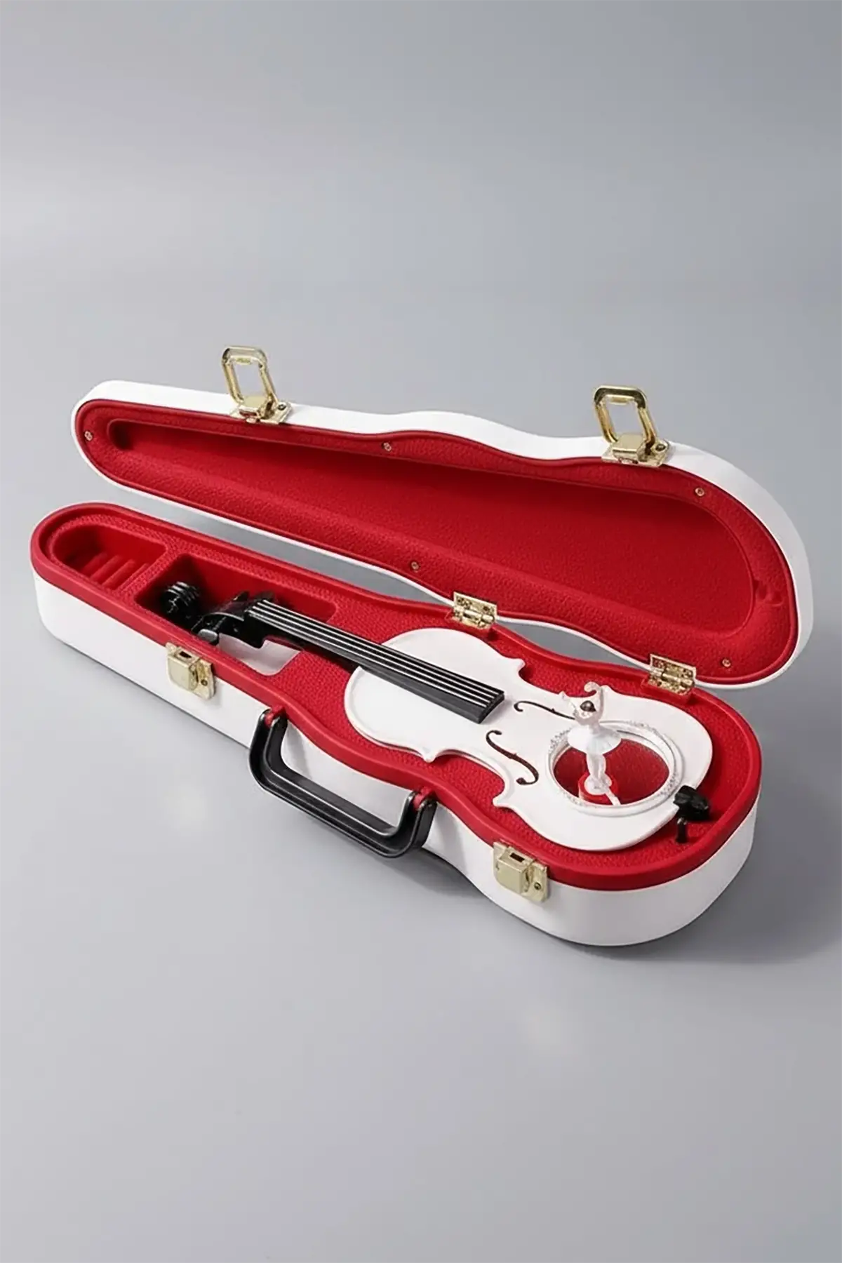 Dekoratif Dans Eden Balerinli Keman Müzik Kutusu