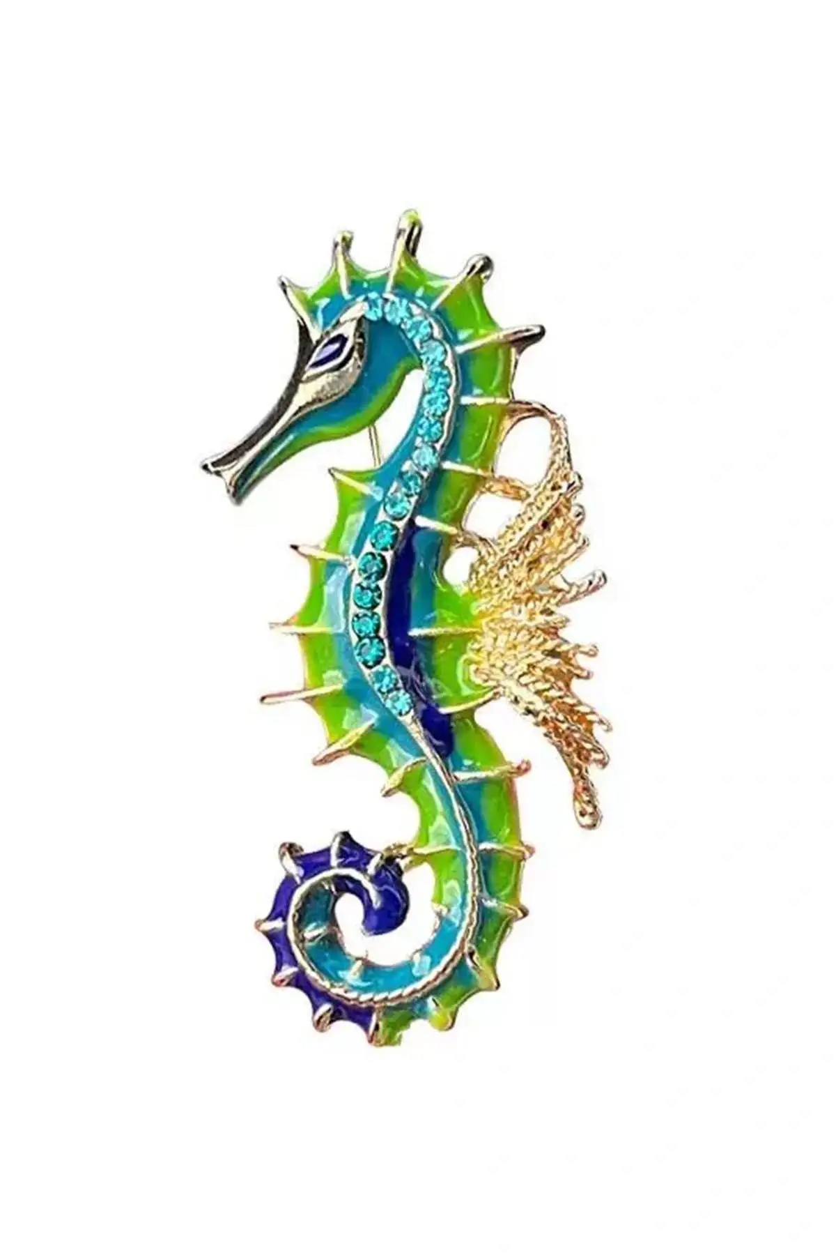 Deniz Atı Figürlü Broş