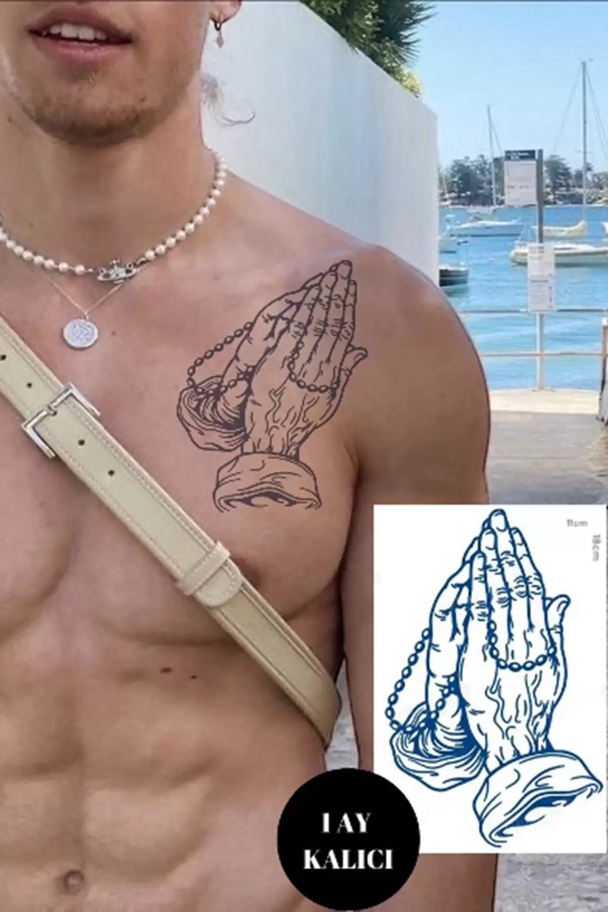 El Figürlü 12 Saat Sonra Kararan Geçici Dövme Tattoo