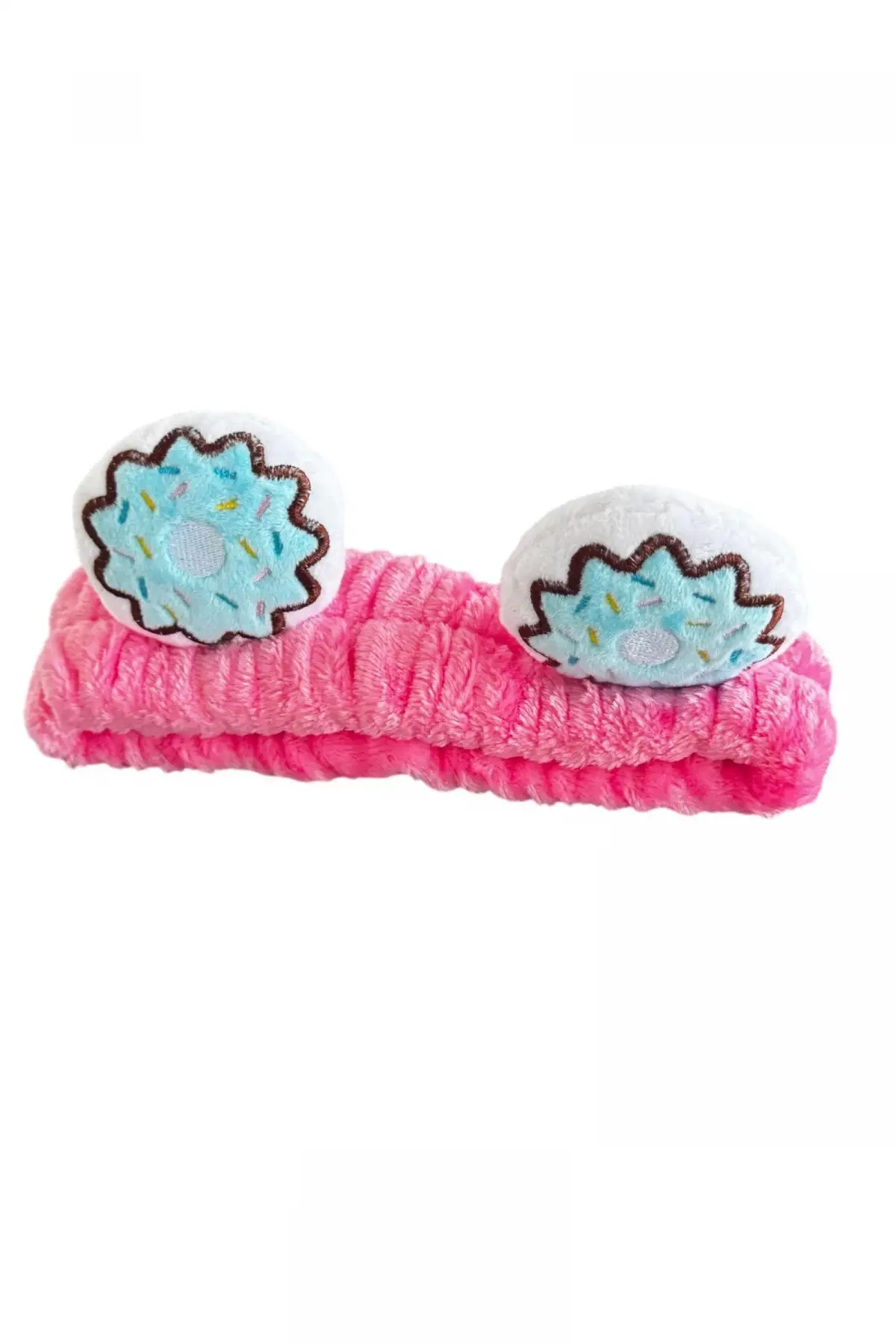 Fuşya Renk Donut Figürlü Peluş Bandı