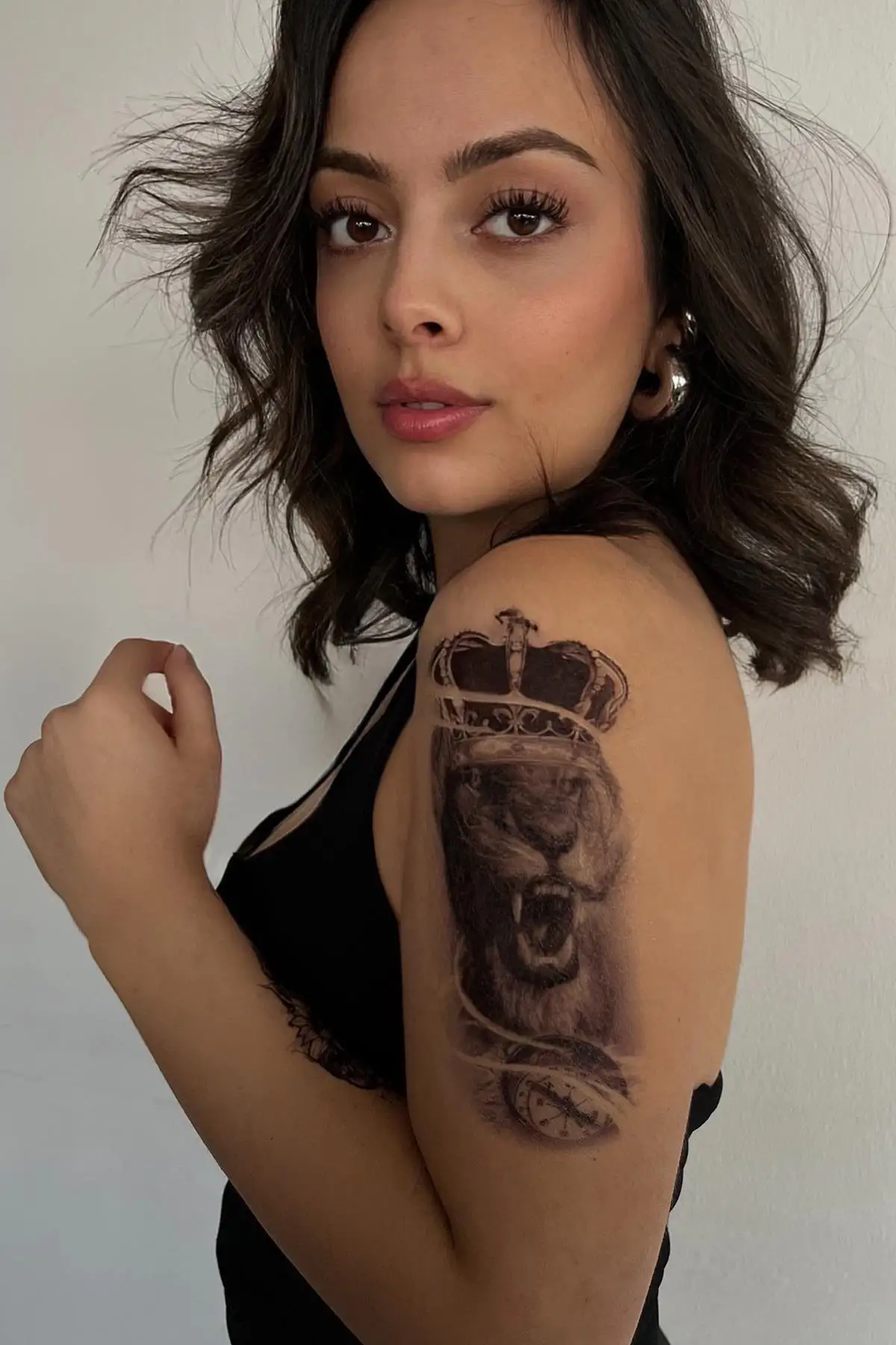 Geçici Aslan Figürlü Dövme Tattoo