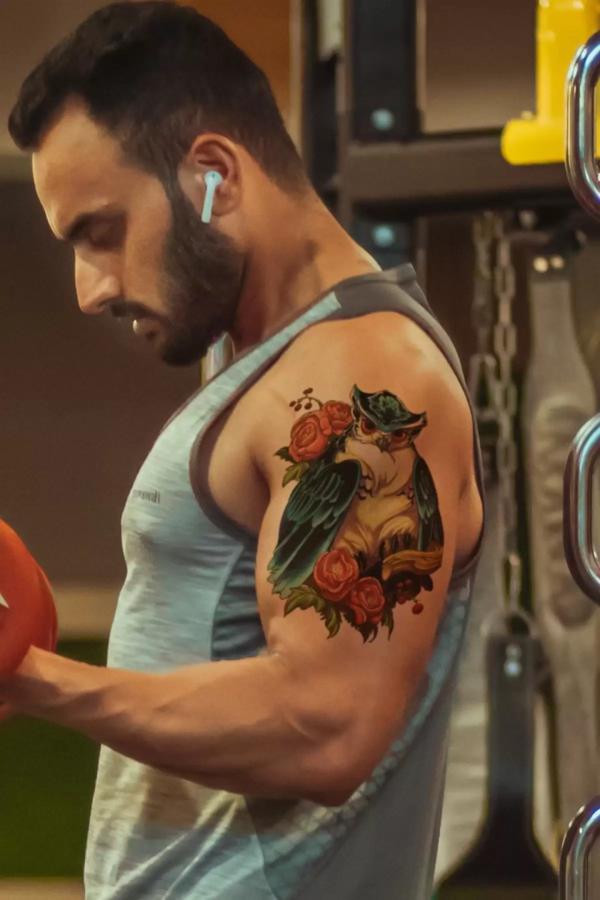 Geçici Baykuş Dövme Tattoo