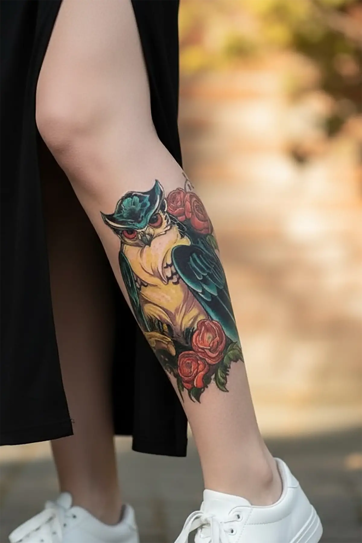 Geçici Baykuş Dövme Tattoo