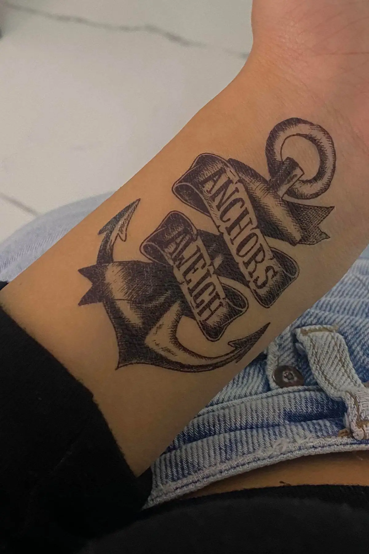 Geçici Çapa Figürlü Dövme Tattoo