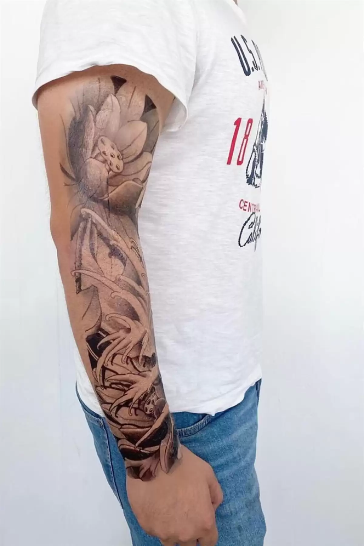 Geçici Çiçek Kol Dövme Tattoo