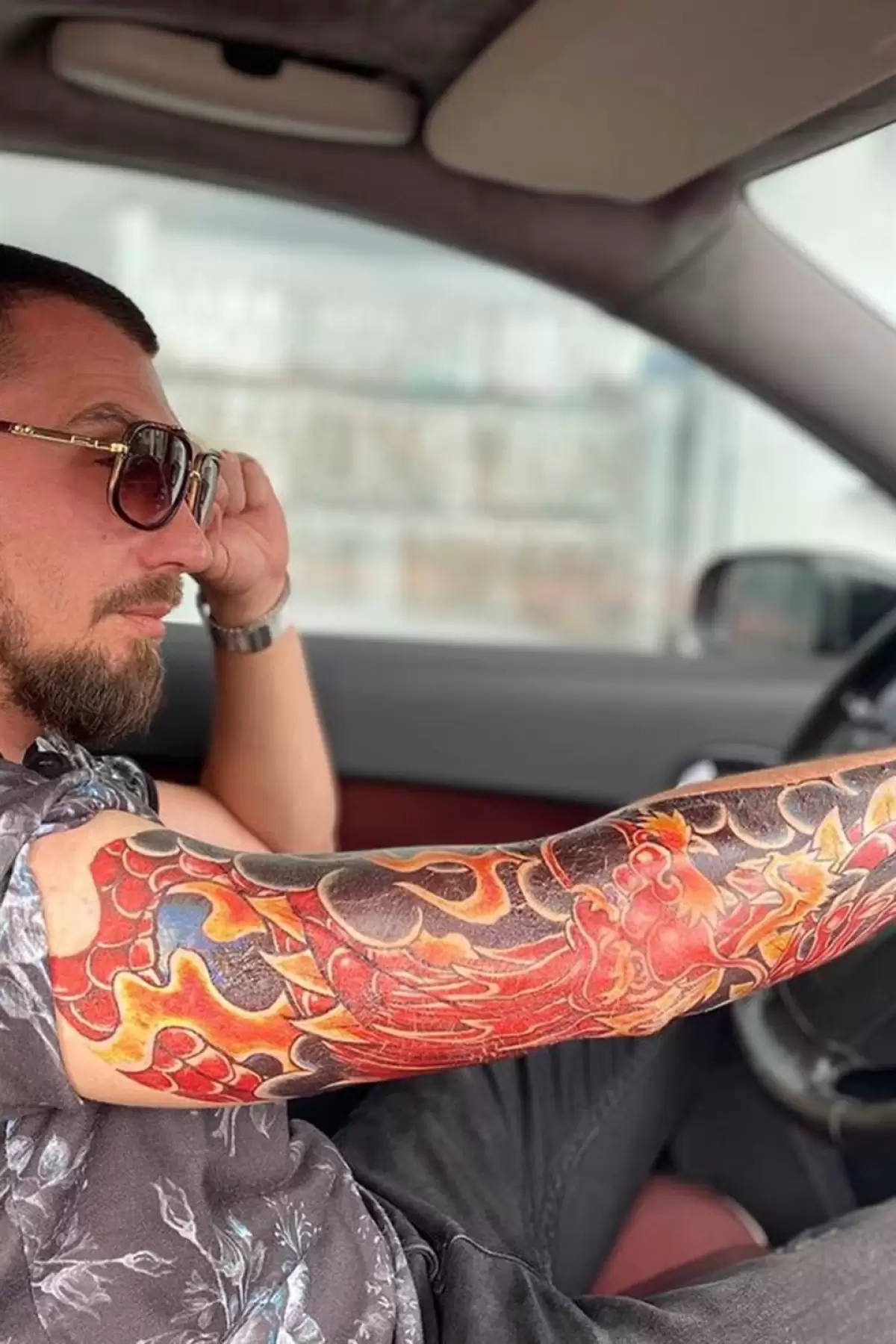 Geçici Ejderha Kol Dövme Tattoo