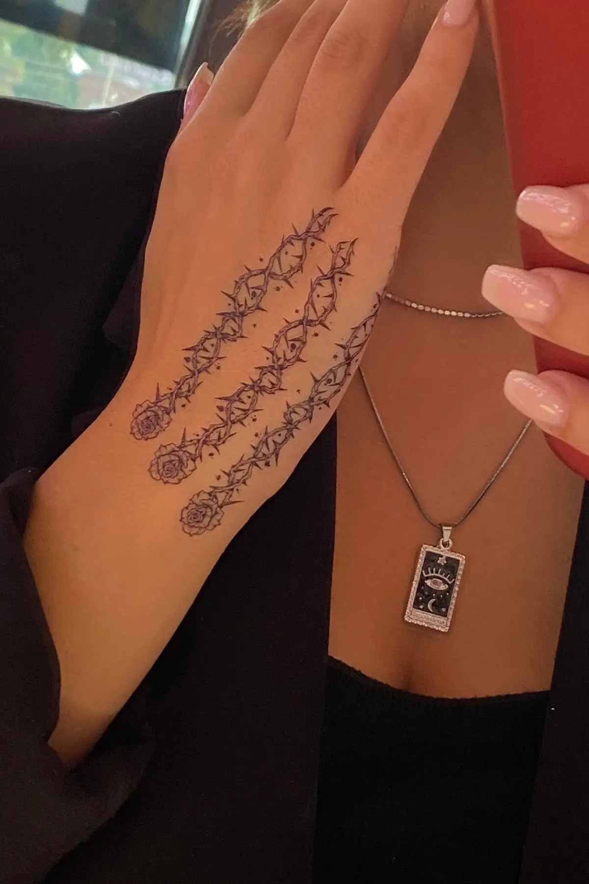 Geçici Gül Figürlü Dövme Tatto