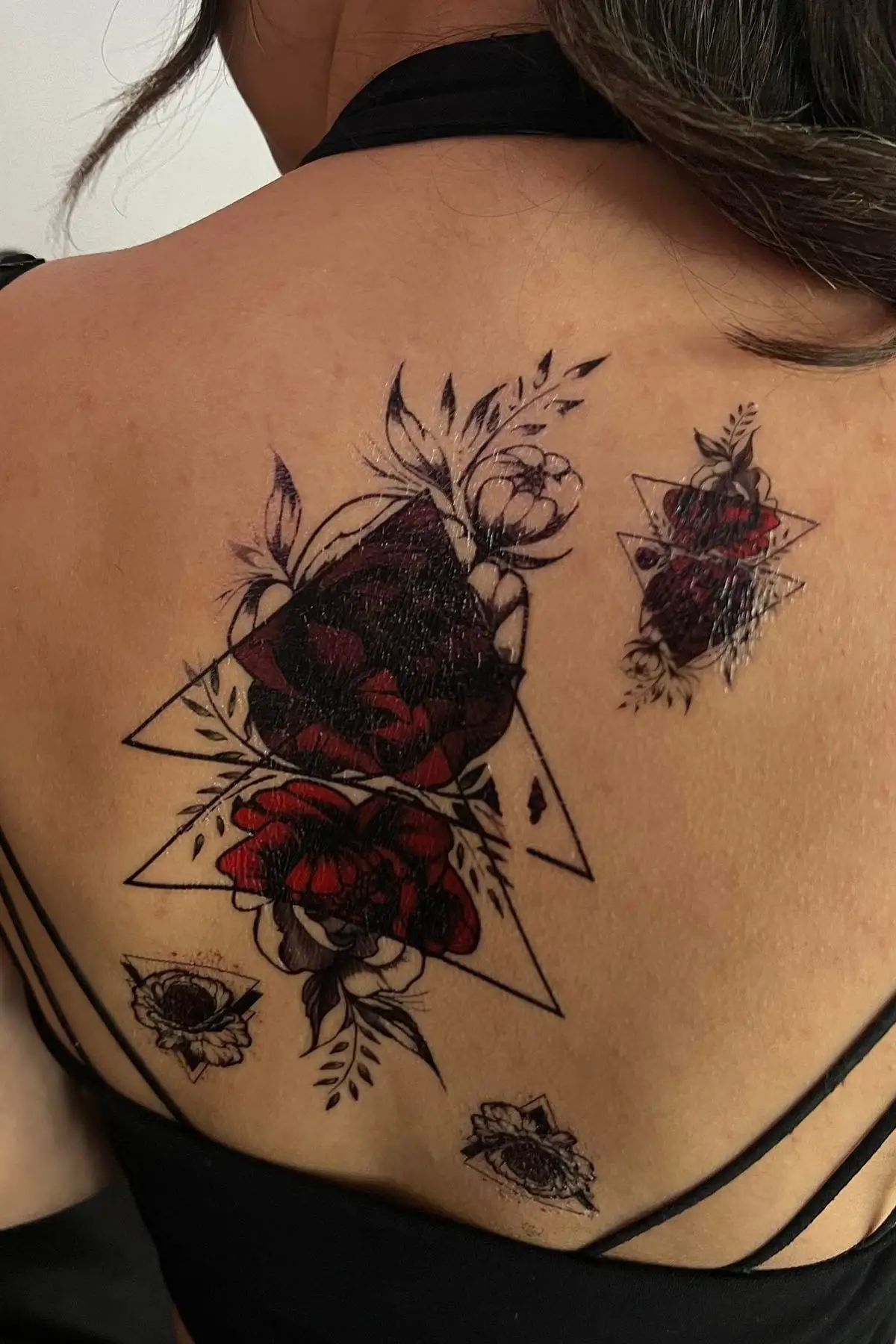 Geçici Gül Figürlü Dövme Tattoo