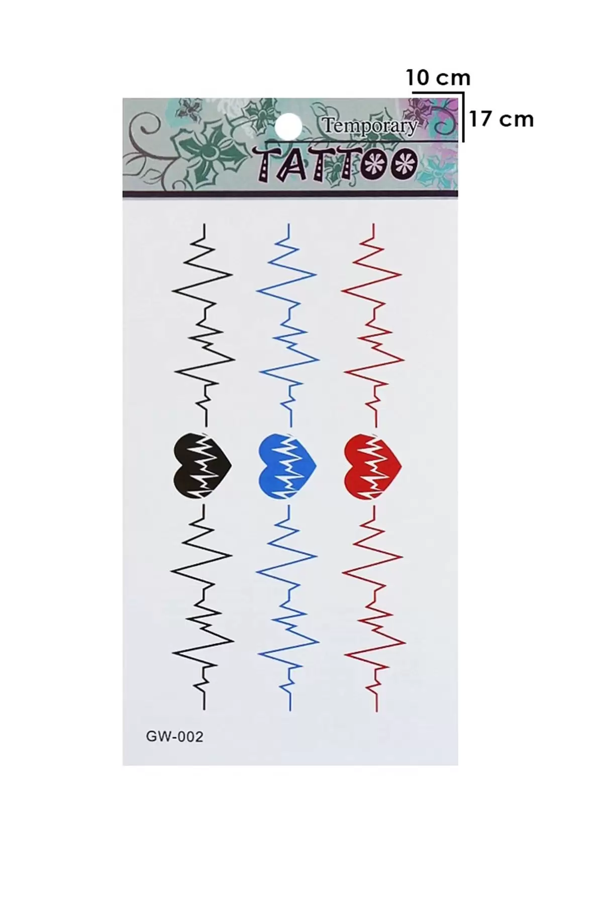 Geçici Kalp Ritim Dövme Tattoo