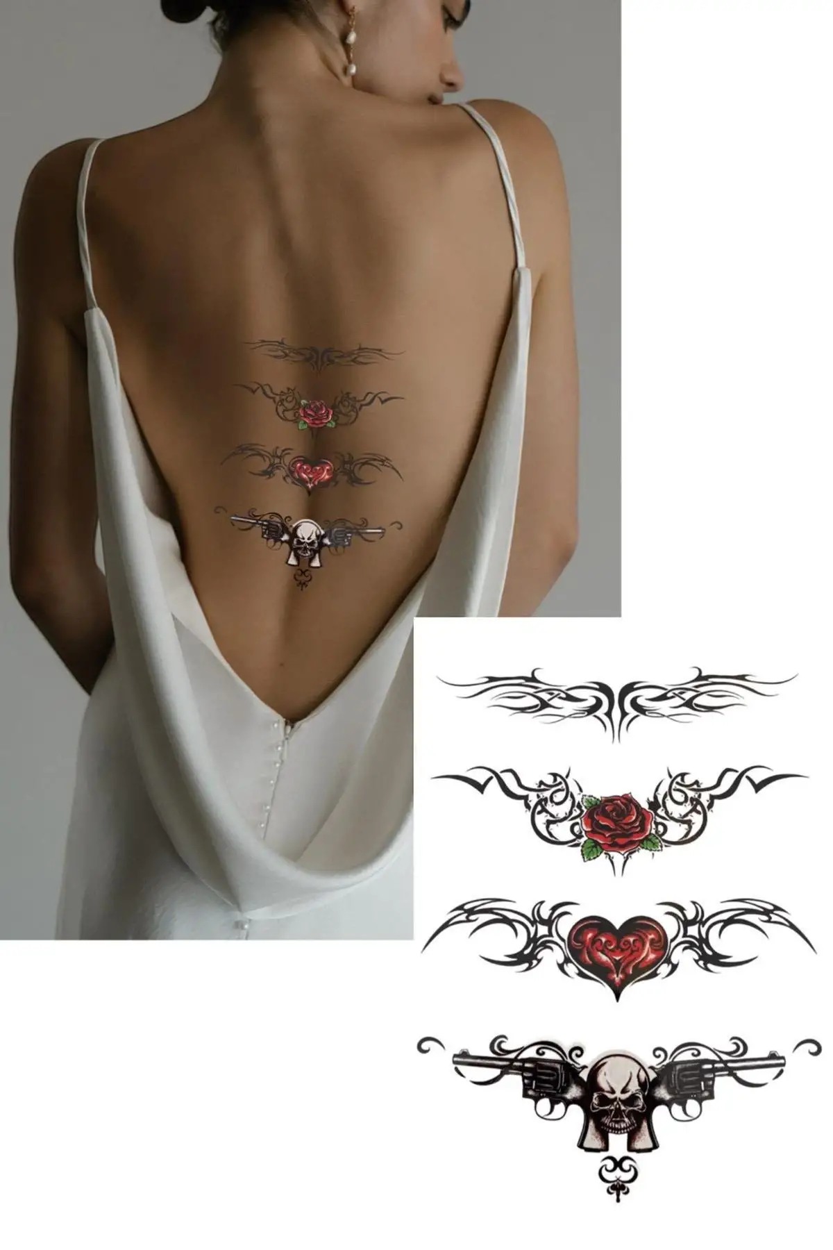 Geçici Karışık Figür Dövme Tattoo