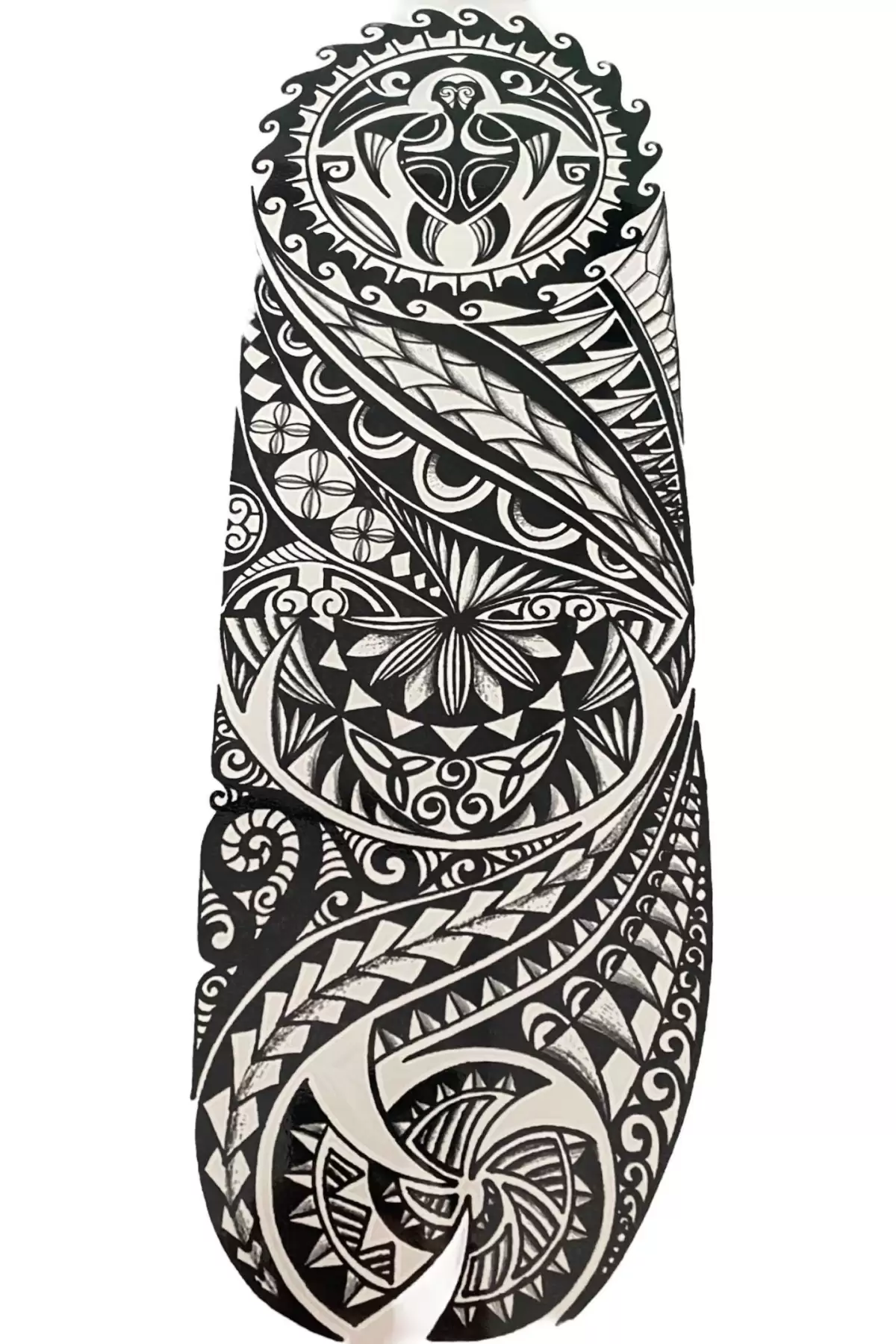 Geçici Karışık Figür Kol Dövme Tattoo