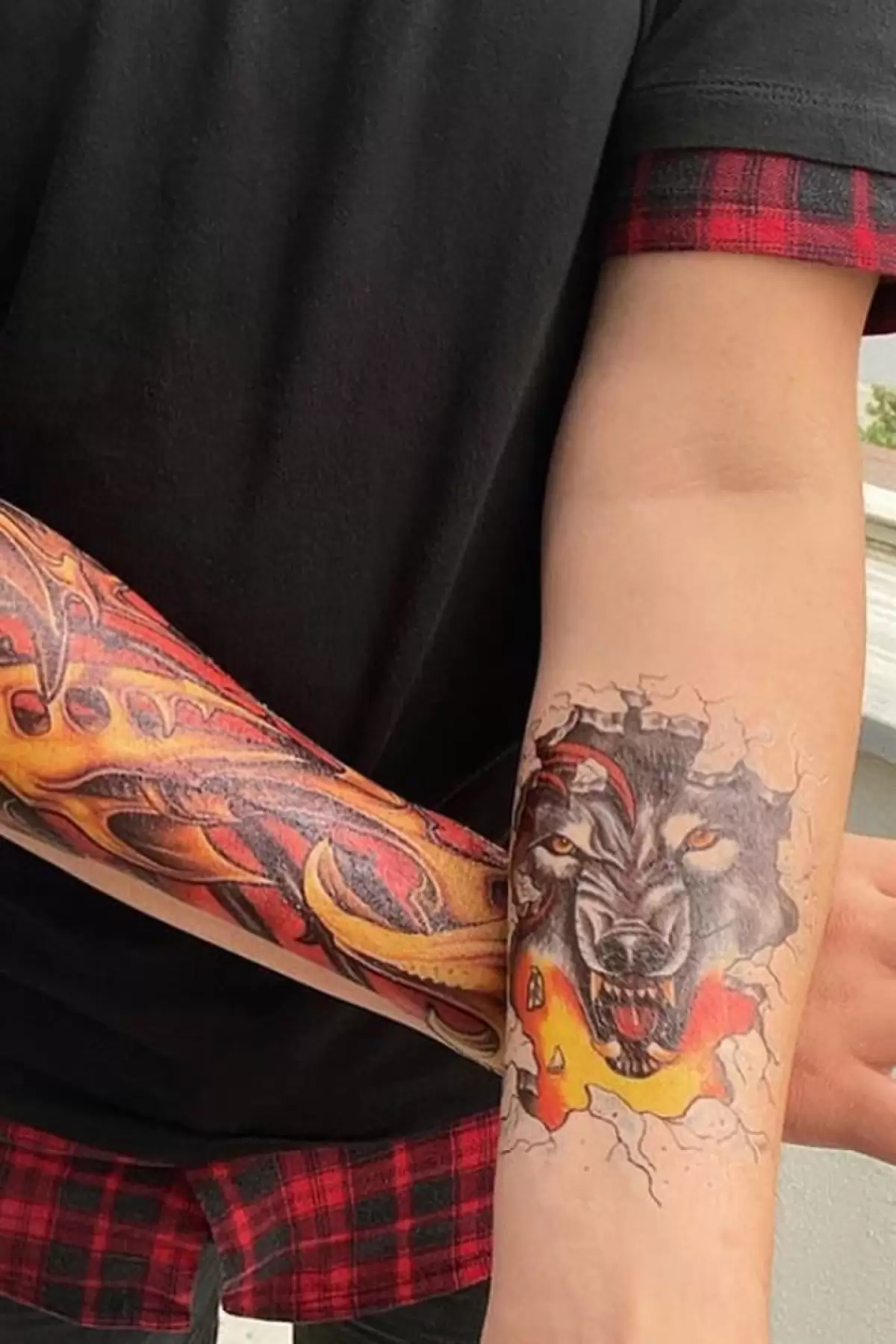 Geçici Kurt Dövme Tattoo