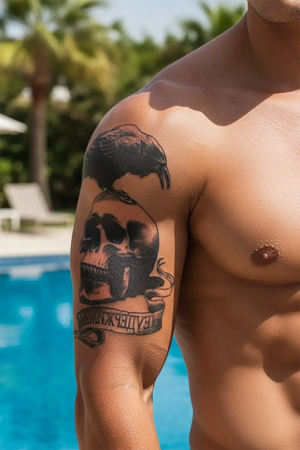 Geçici Kurukafa Dövme Tattoo