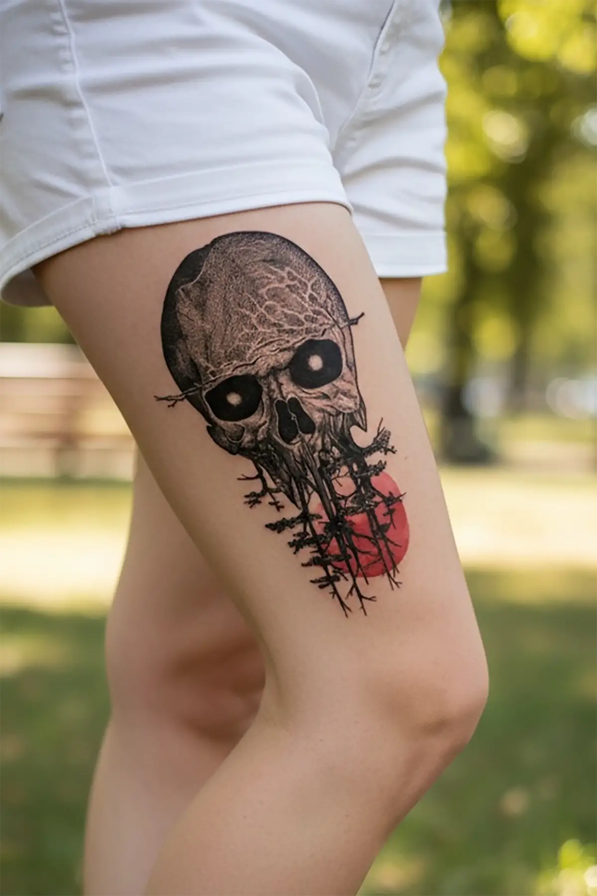 Geçici Kurukafa Dövme Tattoo