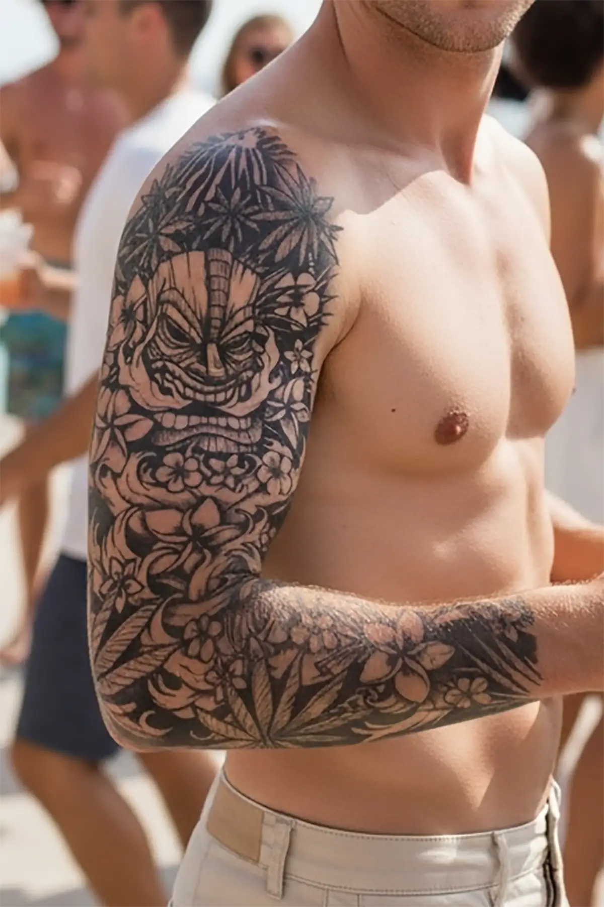 Geçici Motifli Kol Dövme Tattoo