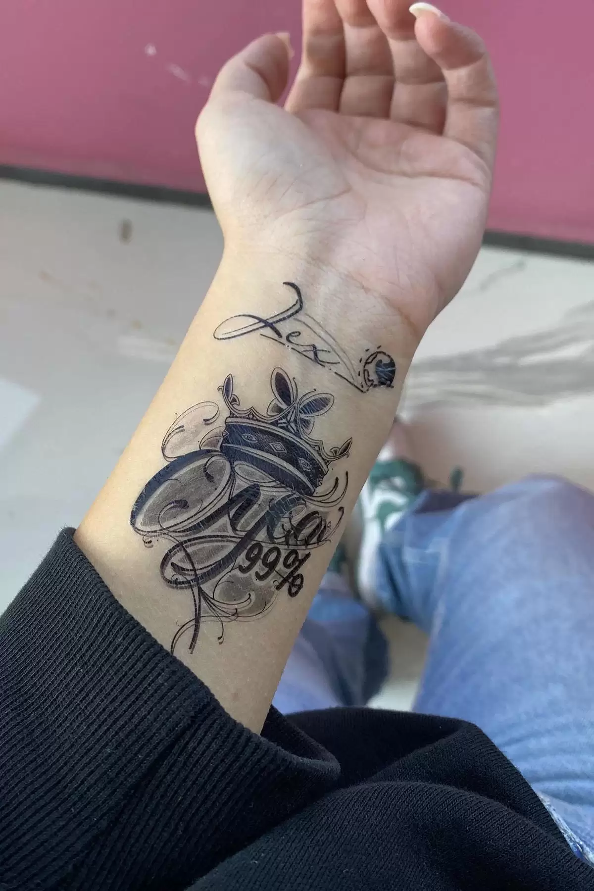 Geçici Taç Figürlü Dövme Tattoo