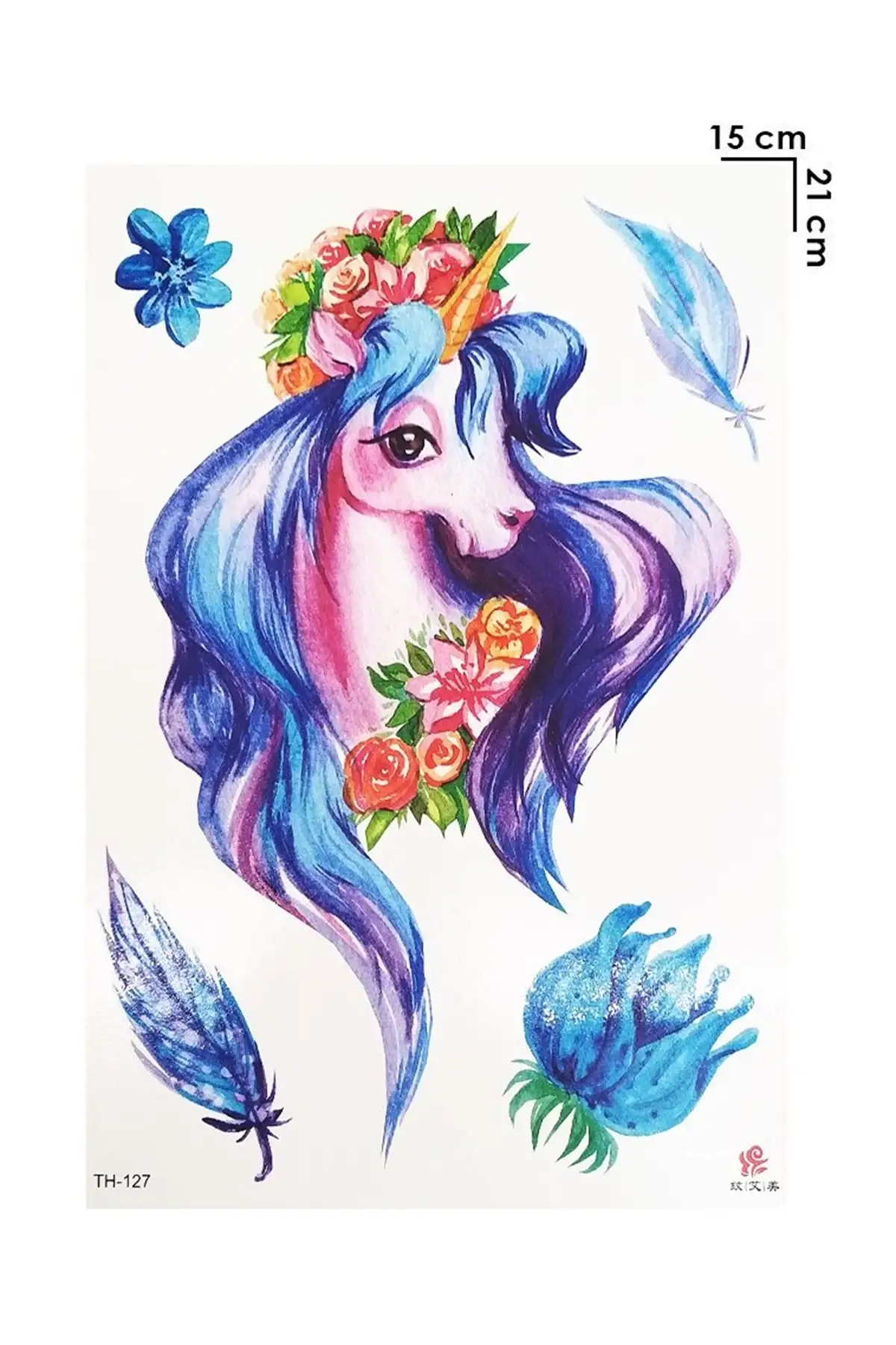 Geçici Unicorn Dövme Tattoo