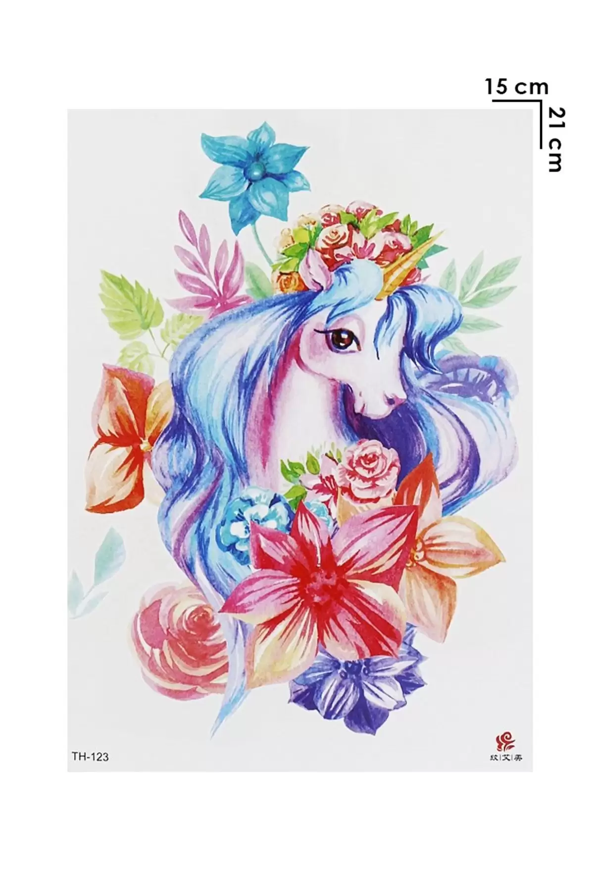 Geçici Unicorn Dövme Tattoo