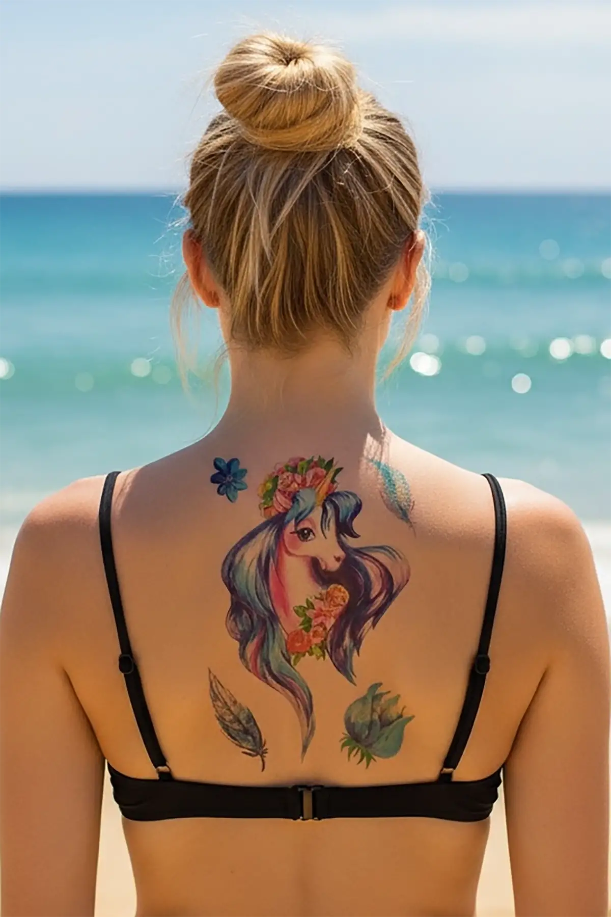 Geçici Unicorn Dövme Tattoo