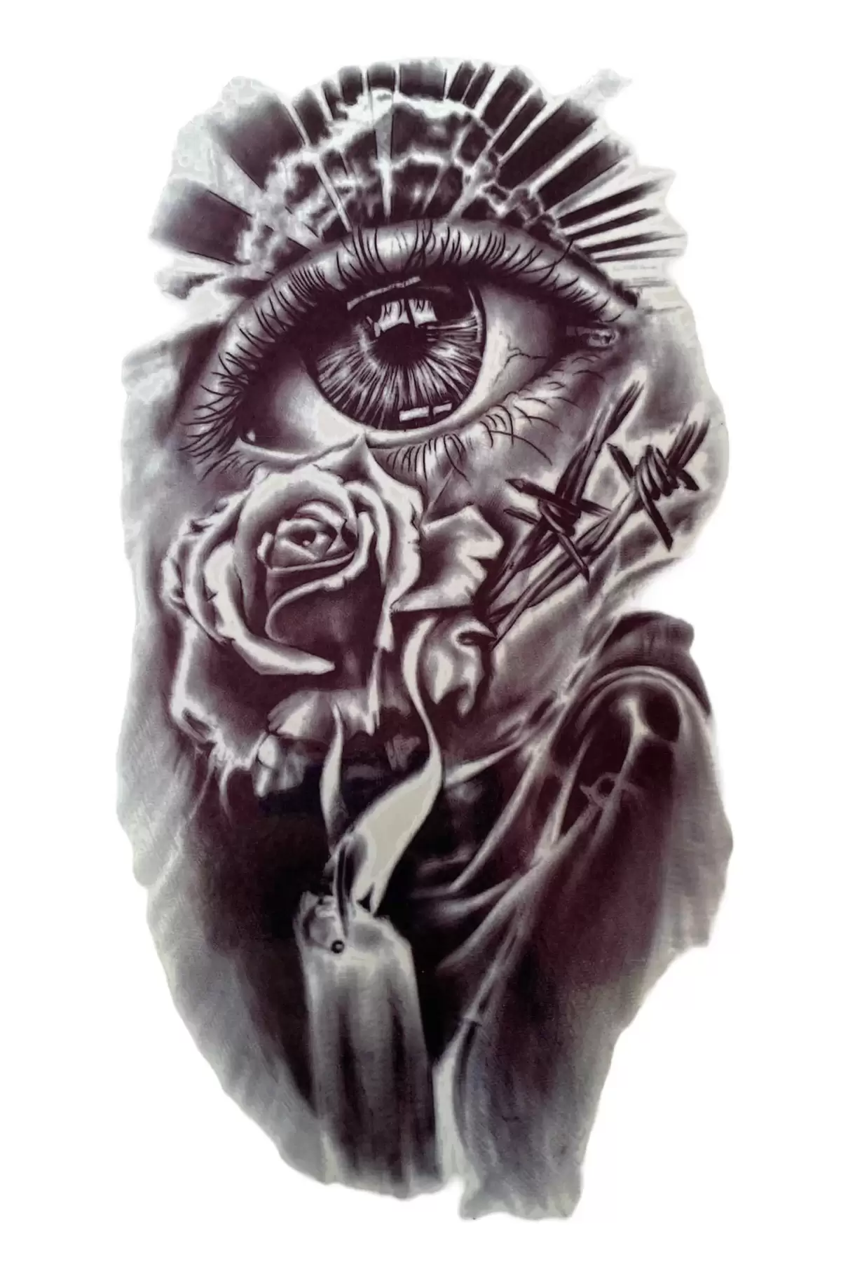 Göz Figürlü Geçici Dövme Tattoo
