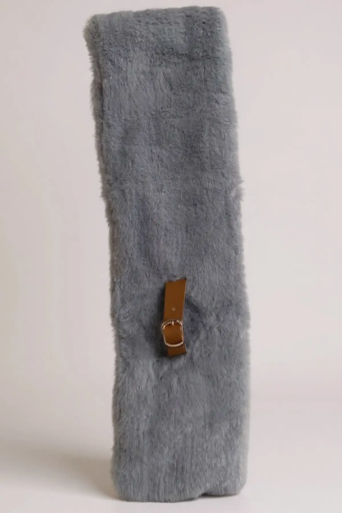 Gri Renk Çocuk Peluş Atkı