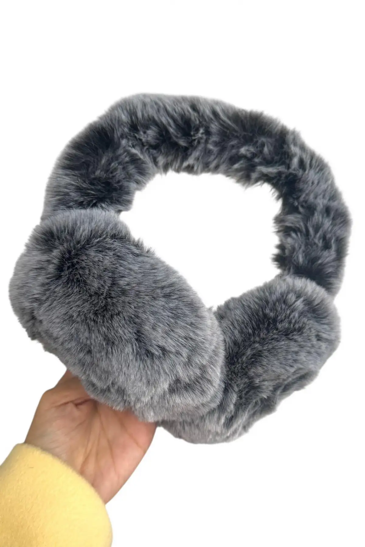 Gri Renk Peluş Kulaklık