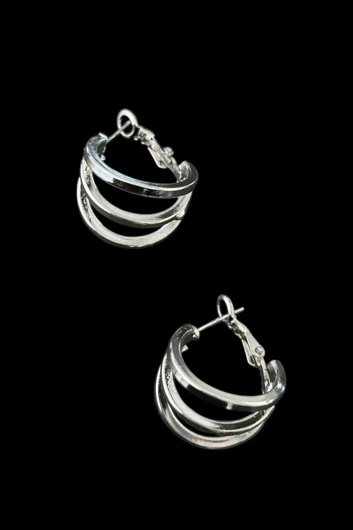 Gümüş Renk 15MM Halka Küpe (Çift)