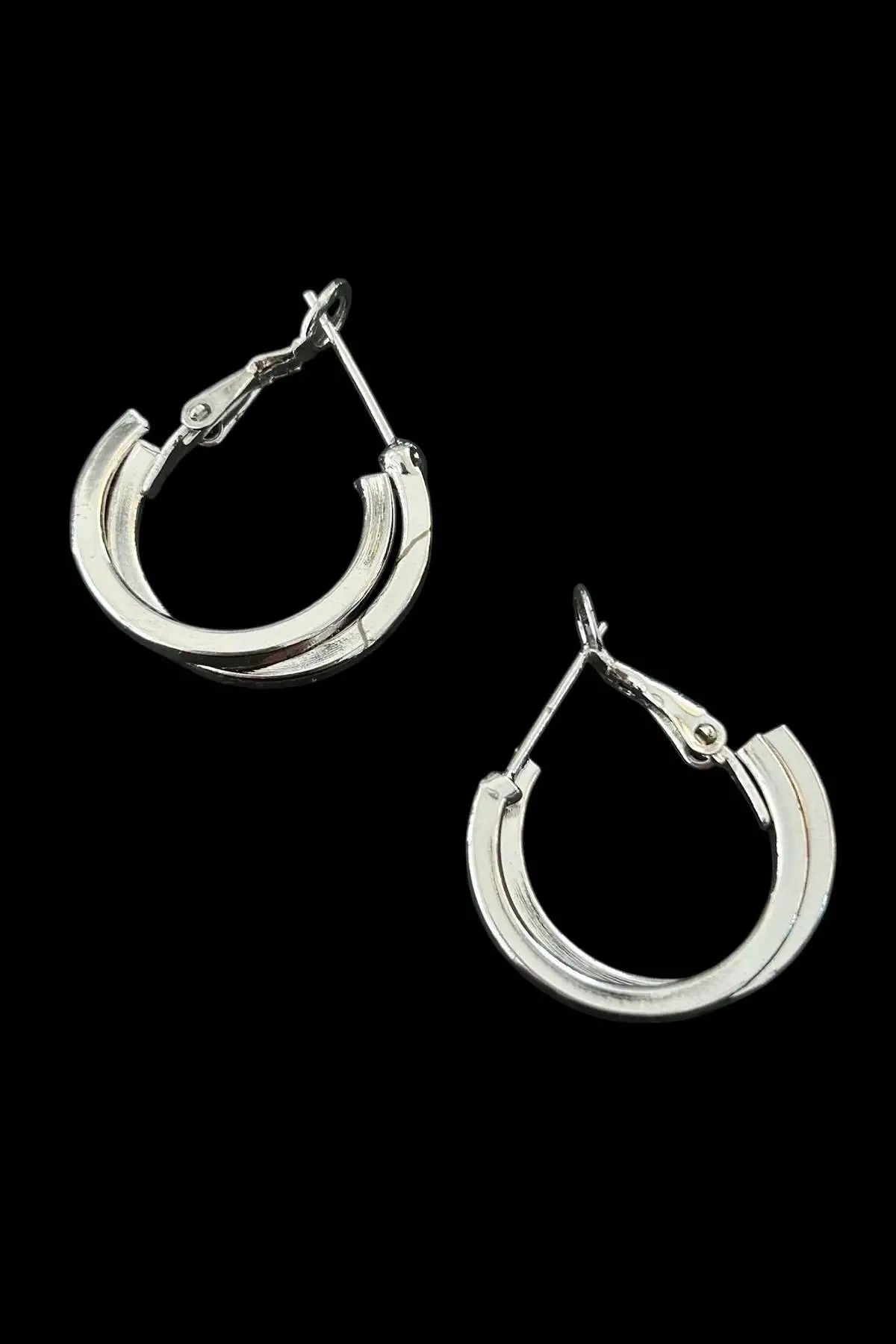 Gümüş Renk 15MM Halka Küpe (Çift)